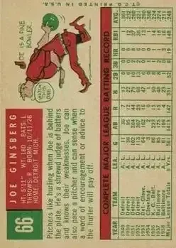 Back of Joe Ginsberg