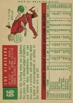 Back of Joe Ginsberg