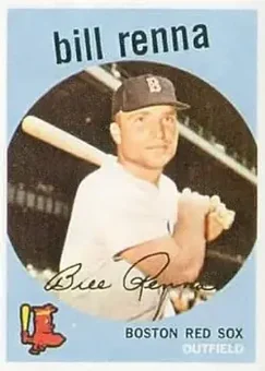 1959 Topps #72 - Bill Renna - Boston Red Sox