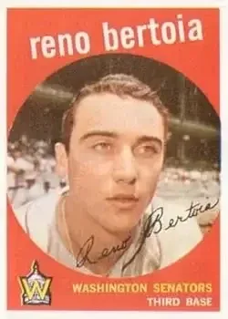 1959 Topps #84 Reno Bertoia