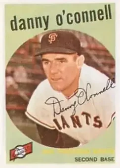 1959 Topps #87 - Danny O'Connell - San Francisco Giants 1959 Topps #87 - Danny O'Connell - San Francisco Giants