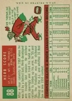 Back of Herb Score