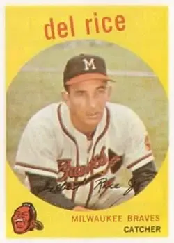 1959 Topps #104 Del Rice