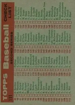 Back of Card #111