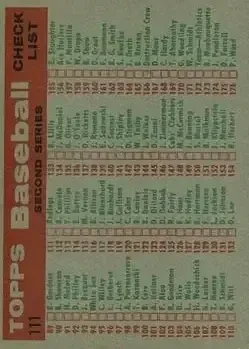 Back of Card #111
