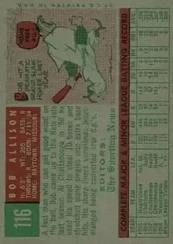 Back of Bob Allison