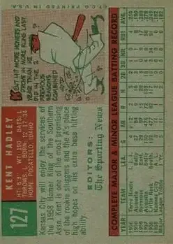 Back of Kent Hadley