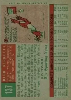 Back of Dick Ricketts