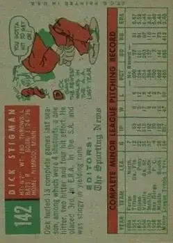 Back of Dick Stigman