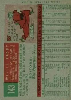 Back of Willie Tasby
