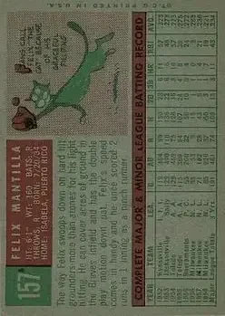 Back of Felix Mantilla