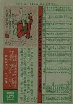 Back of Walt Dropo