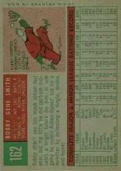 Back of Bobby Gene Smith