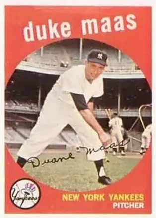 1959 Topps #167 Duke Maas