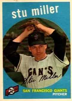 1959 Topps #183 - Stu Miller - San Francisco Giants