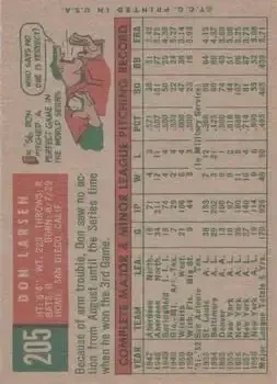 Back of Don Larsen