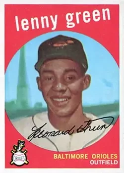 1959 Topps #209b Lenny Green