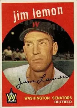1959 Topps #215b Jim Lemon