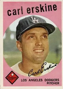 1959 Topps #217b Carl Erskine