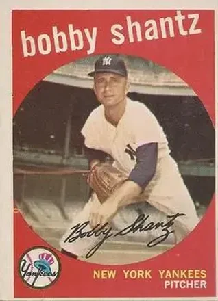 1959 Topps #222b Bobby Shantz