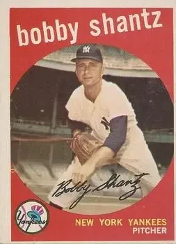 1959 Topps #222b Bobby Shantz