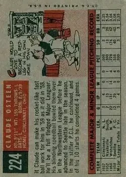 Back of Claude Osteen