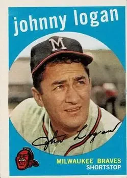 1959 Topps #225b Johnny Logan