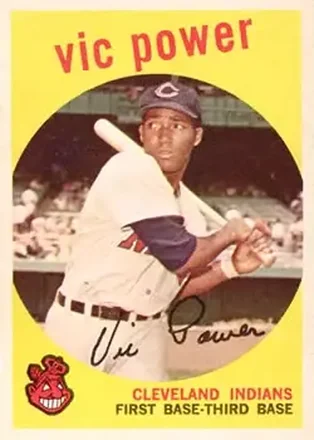 1959 Topps #229b Vic Power