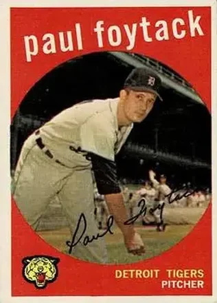 1959 Topps #233b Paul Foytack