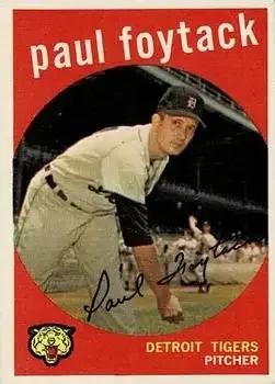 1959 Topps #233b Paul Foytack
