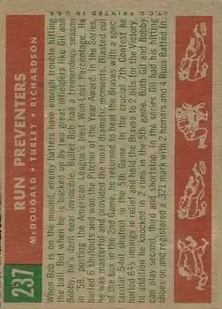 Back of Bobby Richardson)