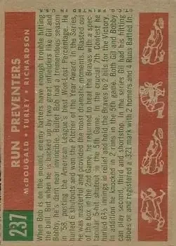 Back of Bobby Richardson)