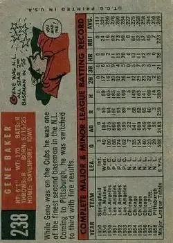 Back of Gene Baker