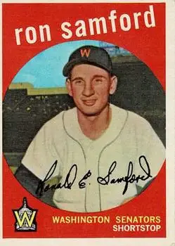 1959 Topps #242b Ron Samford