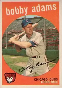 1959 Topps #249b Bobby Adams