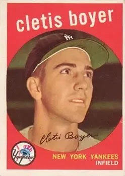1959 Topps #251b Cletis Boyer