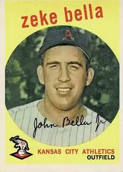 1959 Topps #254b Zeke Bella