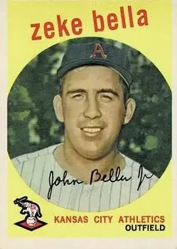 1959 Topps #254b Zeke Bella