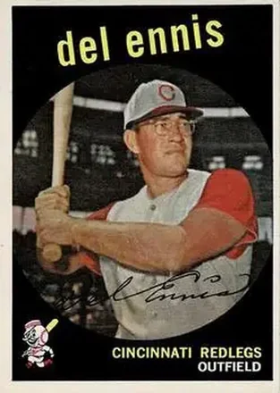 1959 Topps #255b Del Ennis