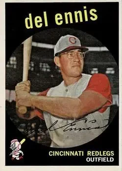 1959 Topps #255b Del Ennis