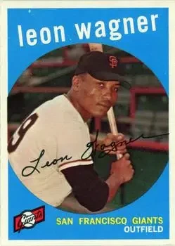 1959 Topps #257b Leon Wagner