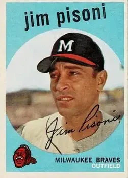 1959 Topps #259b Jim Pisoni
