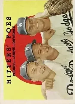 1959 Topps #262b Don Drysdale)