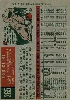 Back of Ronnie Kline