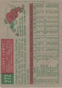 Back of Jerry Lumpe