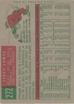 Back of Jerry Lumpe