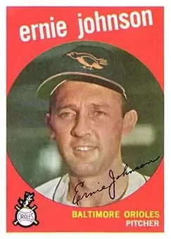 1959 Topps #279b - Ernie Johnson - Baltimore Orioles