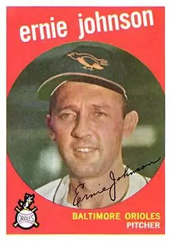 1959 Topps #279b Ernie Johnson