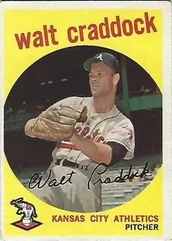 1959 Topps #281b Walt Craddock