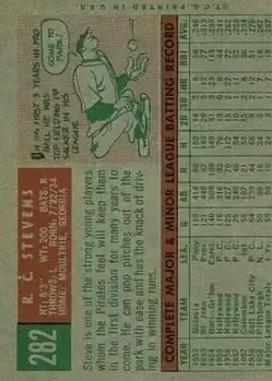 Back of R.C. Stevens